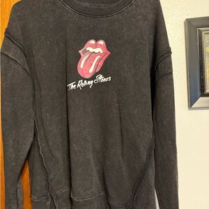 Time and Tru Black Crewneck Sweatshirt with Logo Tag